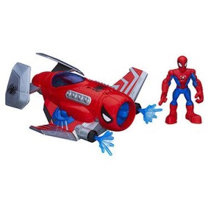 Playskool - A5662E240 - Jouet De Premier Age - Spider-Man - Spider Jet & Figurine - 12,5 Cm