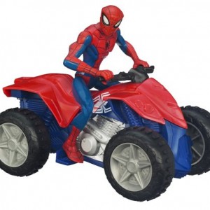Spider-Man - 98722 - Figurine - Spider-Man Movie - Véhicule Zoom'n'go - Quad
